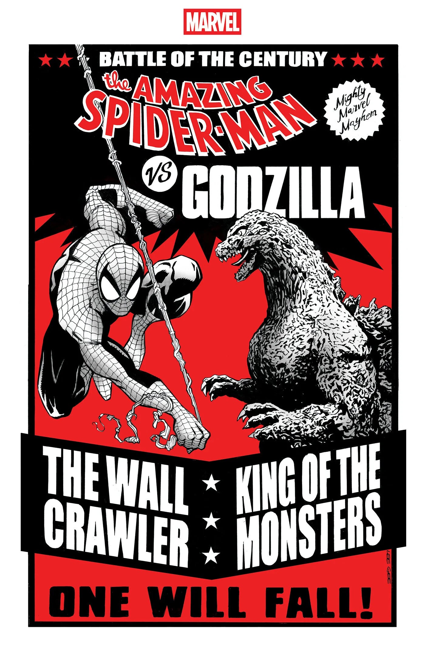 Godzilla vs. Spider-Man #1 Lee Garbett (Versus) Variant Cover • Marvel • 2025