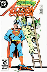 copertina del fumetto americano vintage 561 di superman's action comics del 1984 in lingua originale
