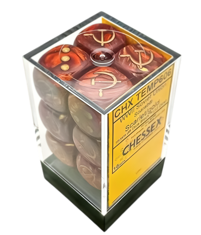 SET 12 DADI 6 FACCE 16MM - IL PARTITO